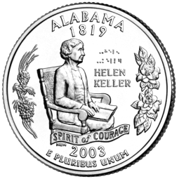 The Commemorative State Quarter for Alabama