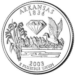 The Commemorative State Quarter for Arkansas