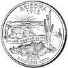 Details for the Arizona Commemorative Quarter