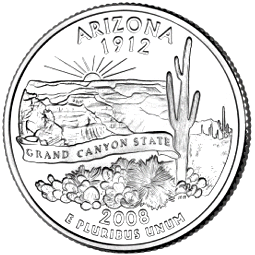 The Commemorative State Quarter for Arizona