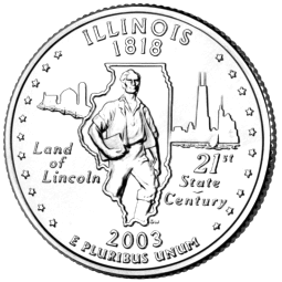 The Commemorative State Quarter for Illinois