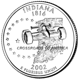The Commemorative State Quarter for Indiana
