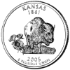 Details for the Kansas Commemorative Quarter