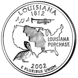 Commemorative Quarter for Louisiana LA