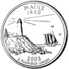 Details for the Maine Commemorative Quarter