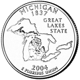 The Commemorative State Quarter for Michigan