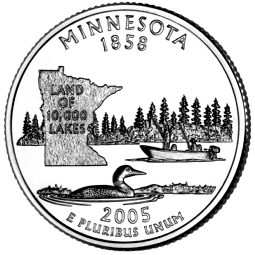 The Commemorative State Quarter for Minnesota