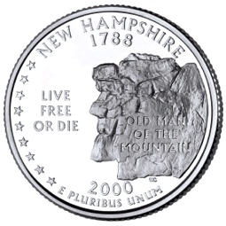 The Commemorative State Quarter for New Hampshire