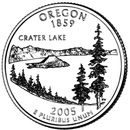 The Commemorative State Quarter for Oregon