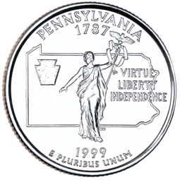 The Commemorative State Quarter for Pennsylvania