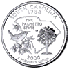 Details for the South Carolina Commemorative Quarter