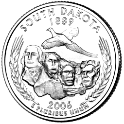 The Commemorative State Quarter for South Dakota