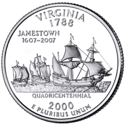 The Commemorative State Quarter for Virginia